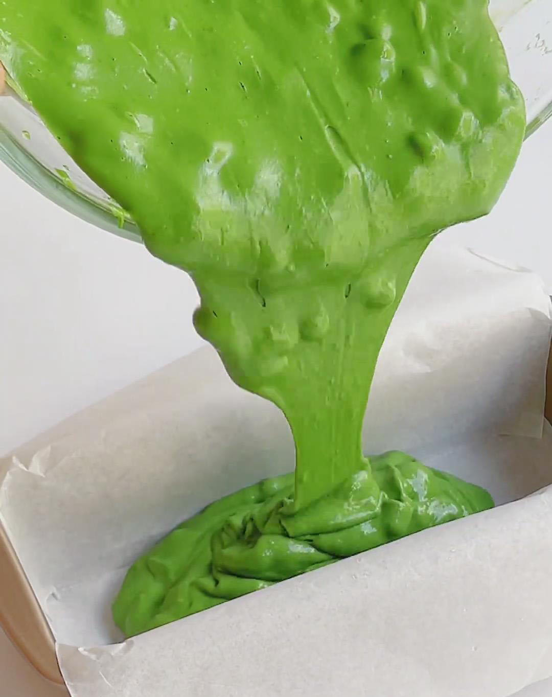 Pour batter into mold new