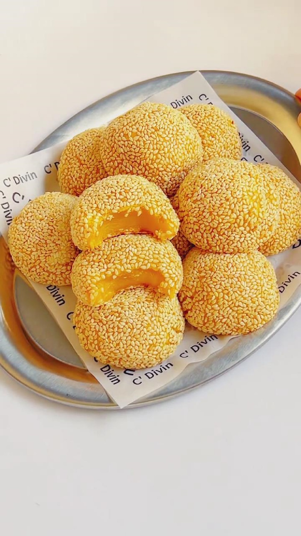 Pumpkin Sesame Balls (2) new