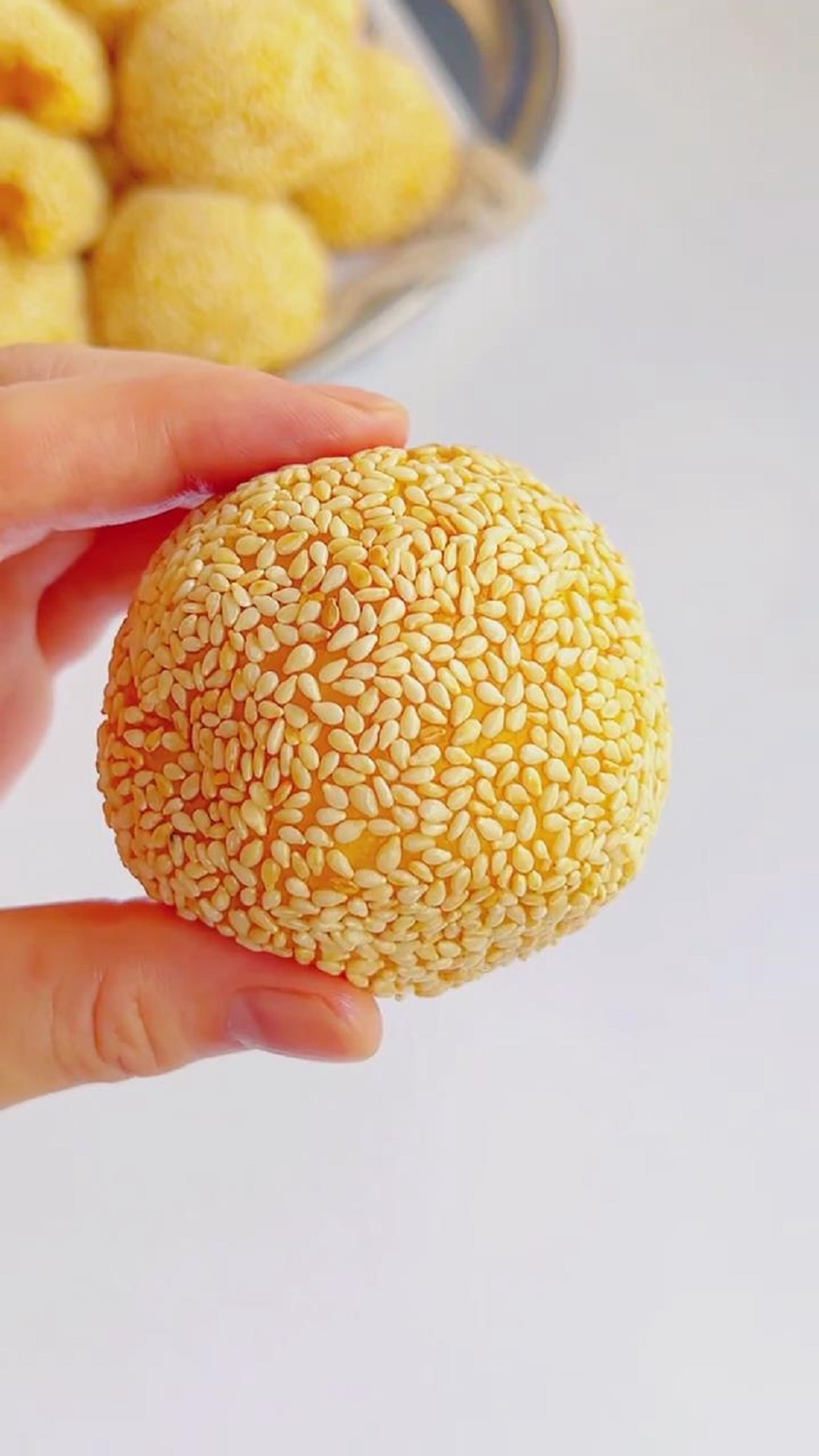 Pumpkin Sesame Balls (3) new