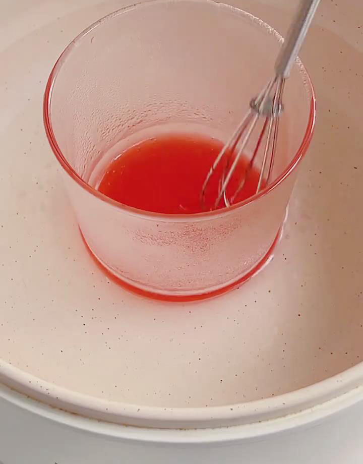 Stir until the candies melt completely into liquid