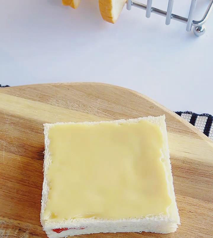 spread condensed milk over it