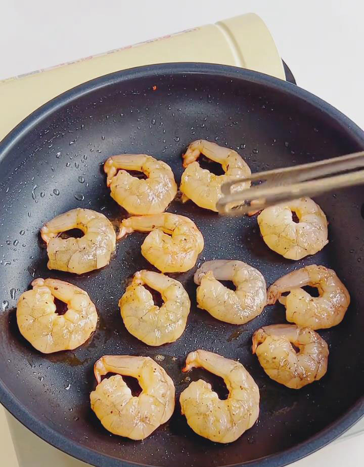 Cook shrimp
