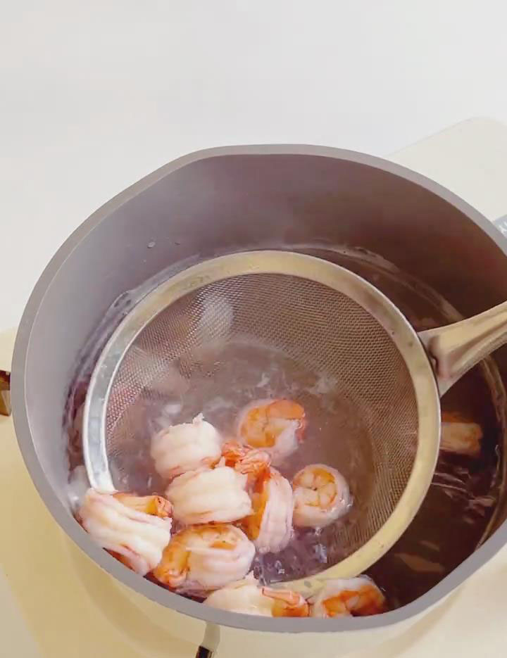 Cook shrimp