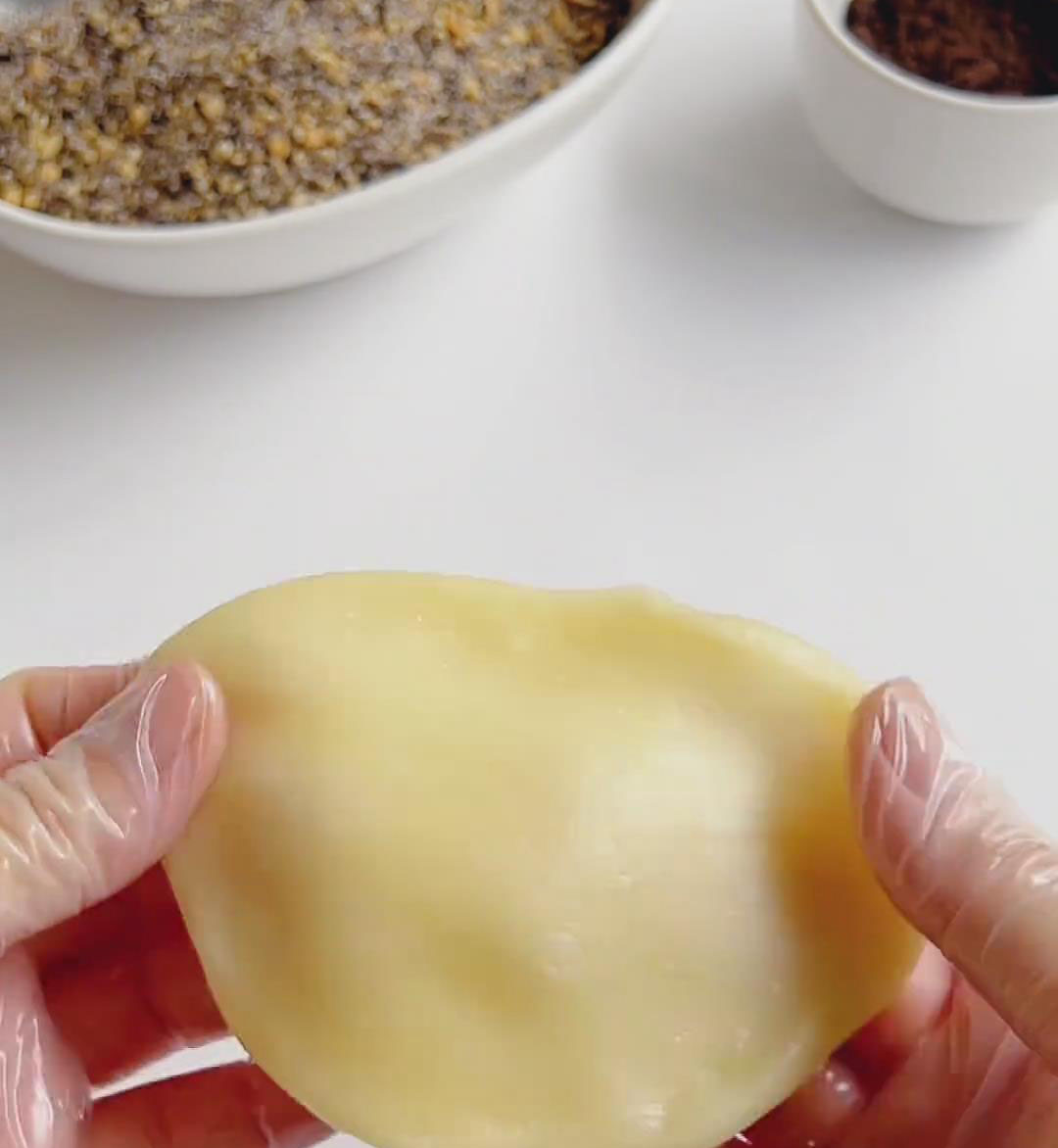 Flatten into discs 10–12cm wide