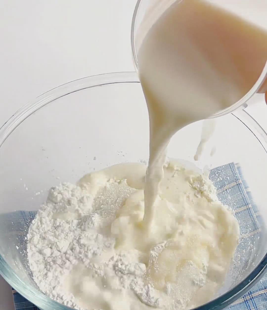 Gradually add milk, mixing until smooth