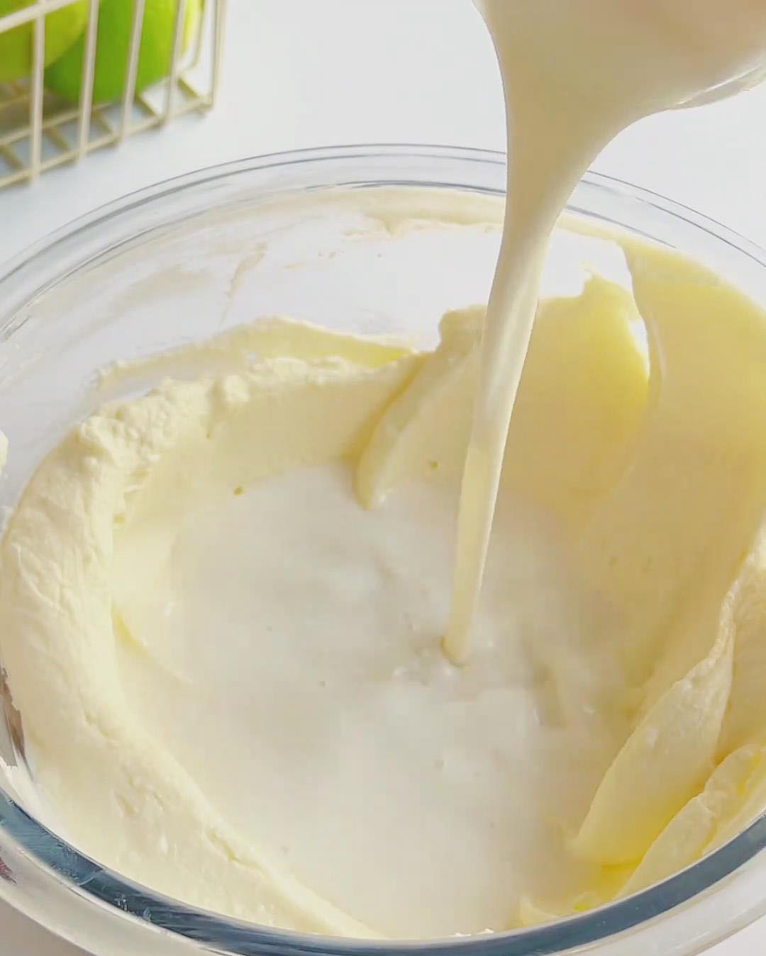 Mix into the cheese batter