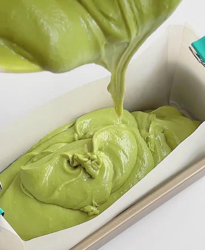 Pour batter into a lined 6 inch mold