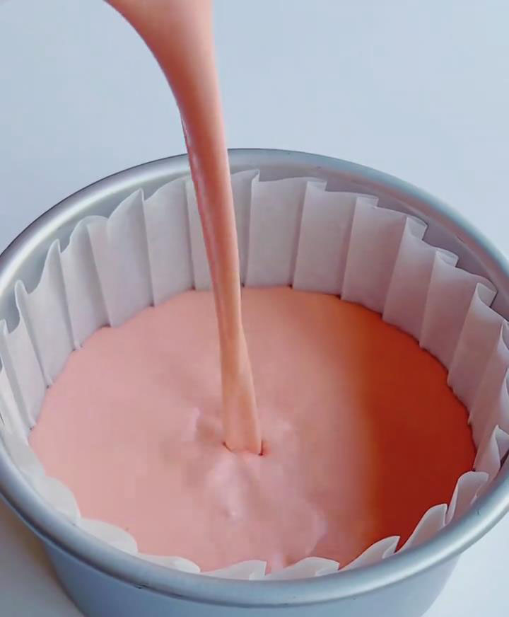 Pour into parchment lined mold