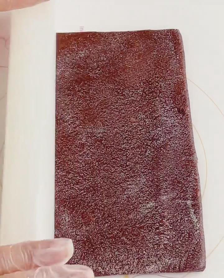 Roll mochi dough into a rectangle