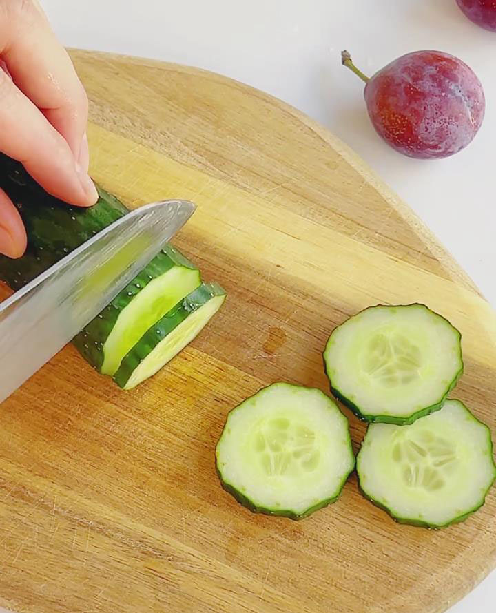 Slice cucumber