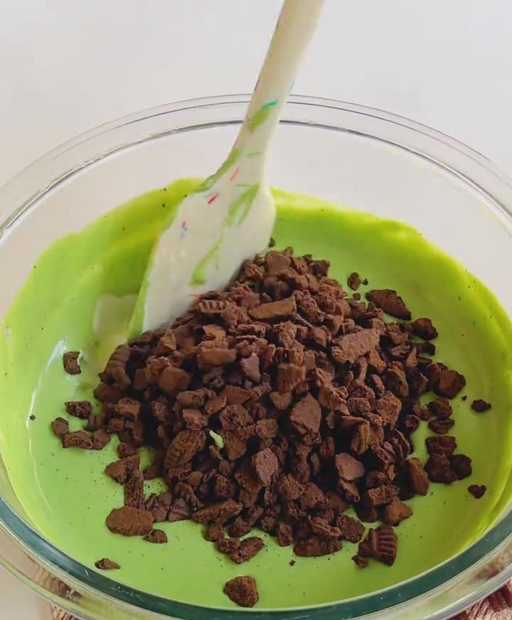 Stir in 50g crushed Oreos for extra texture