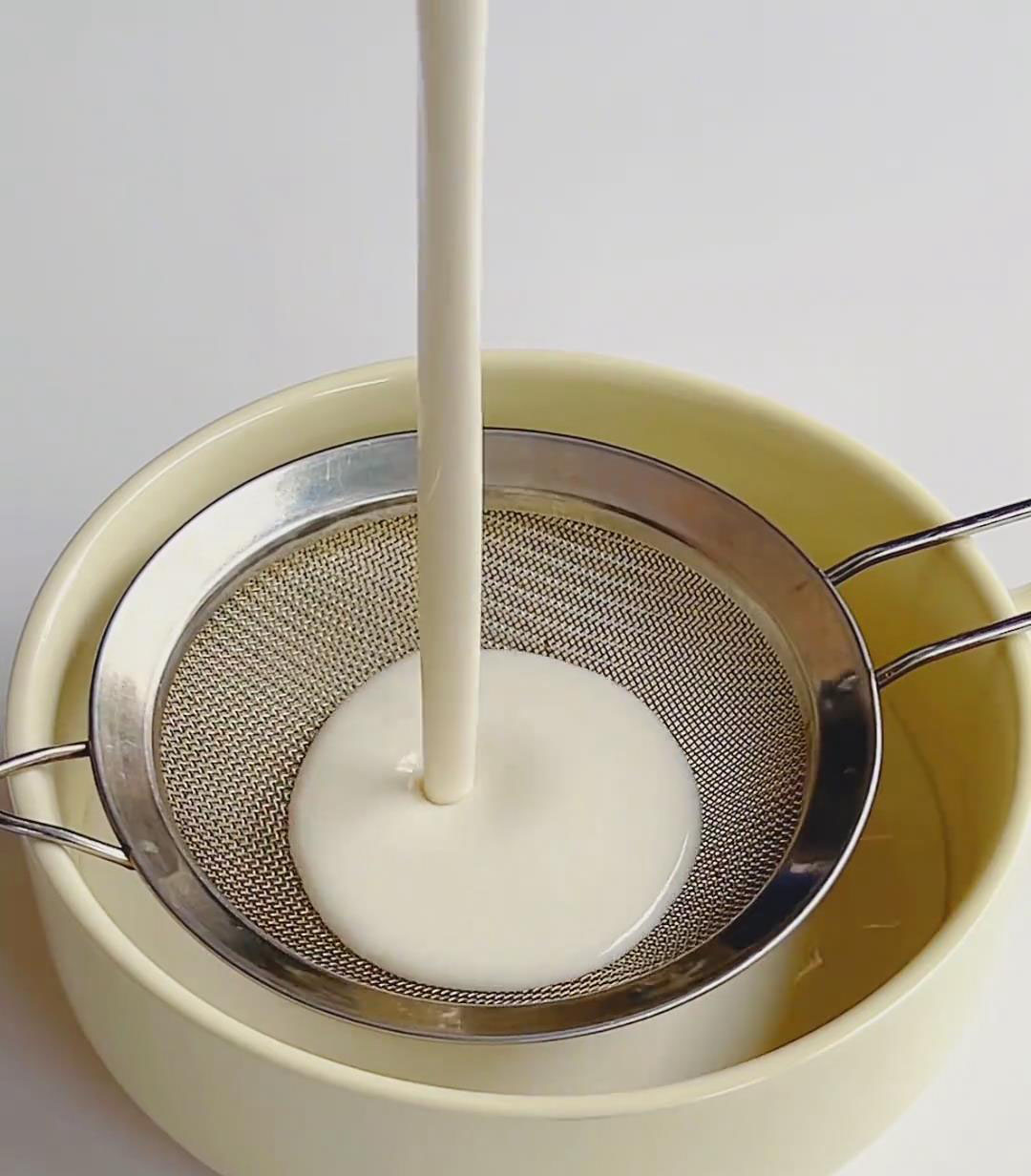 Strain once to remove lumps