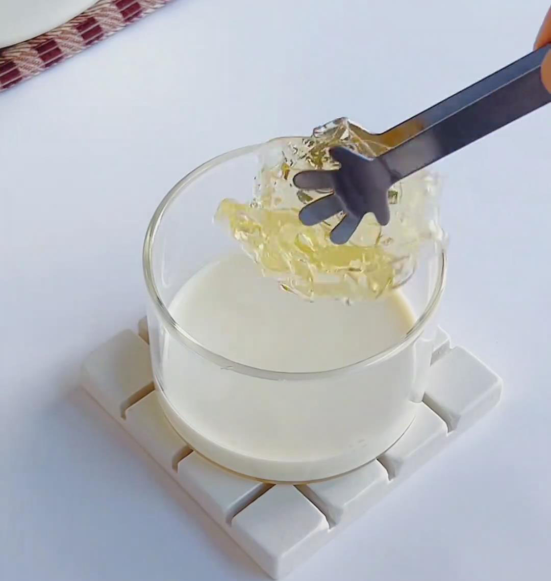 add softened gelatin