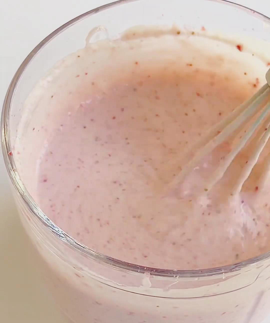 fold the whipped cream into the strawberry mixture2