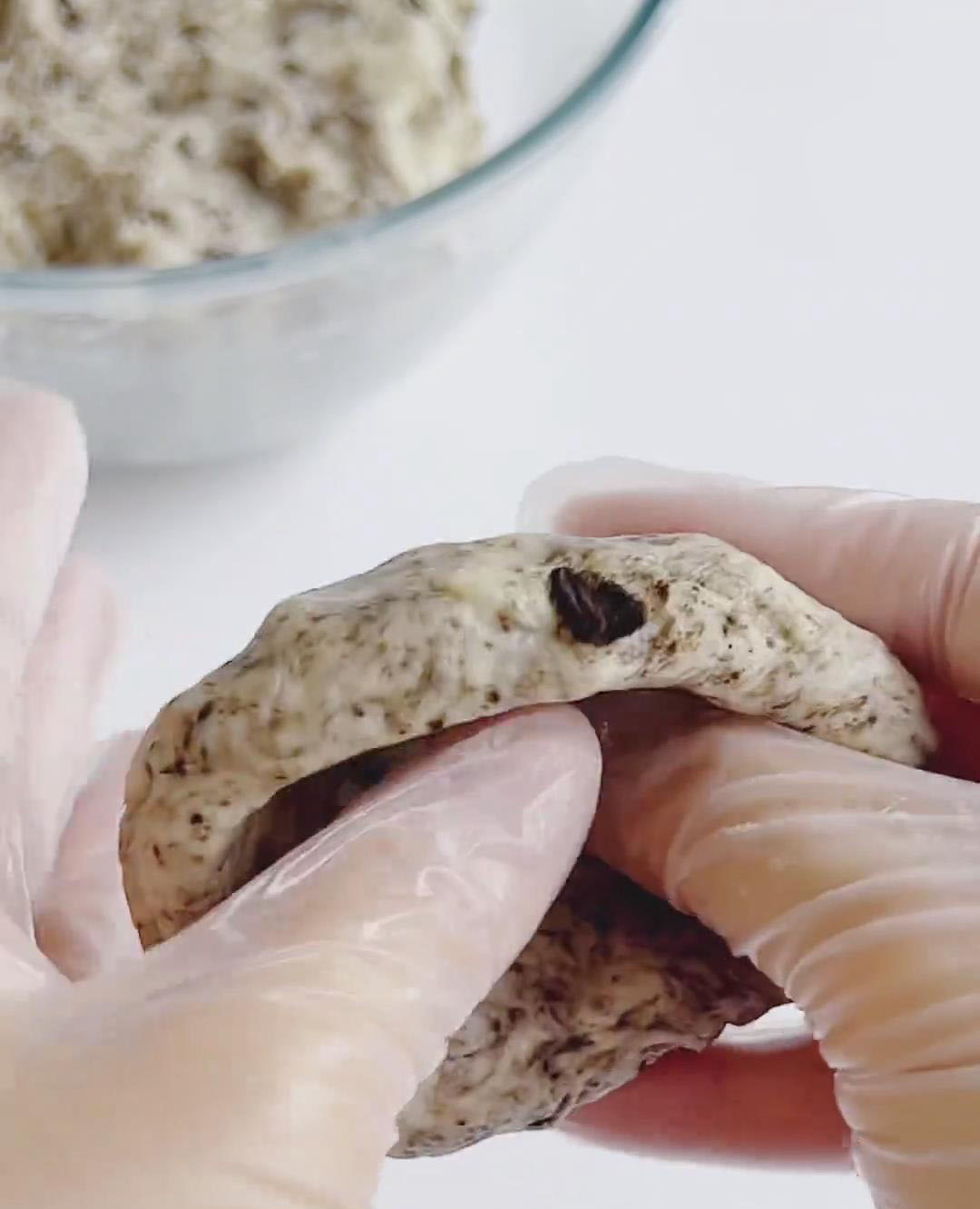 forming a bowl or cup shape