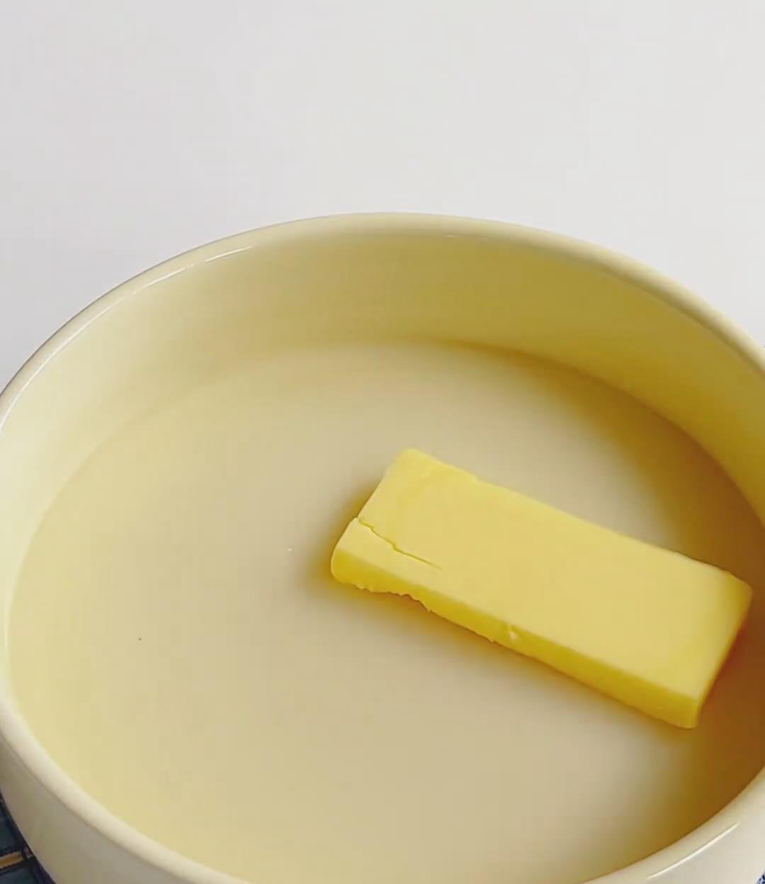 mix in softened butter