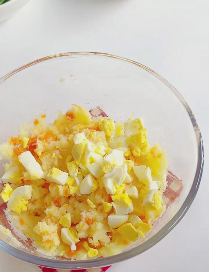 mix into the potato carrot mash