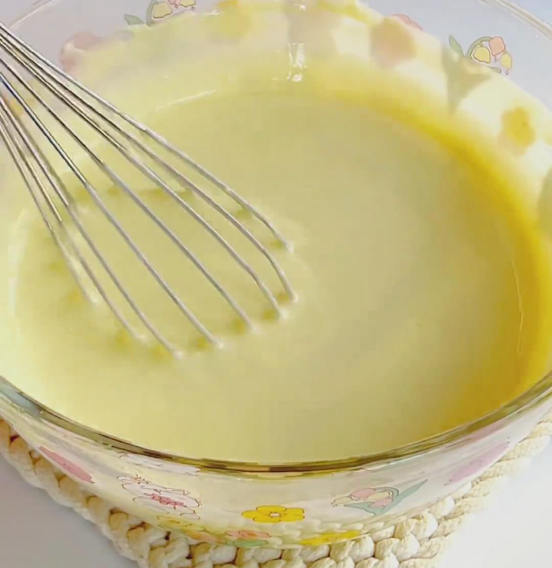 mix until no dry streaks remain