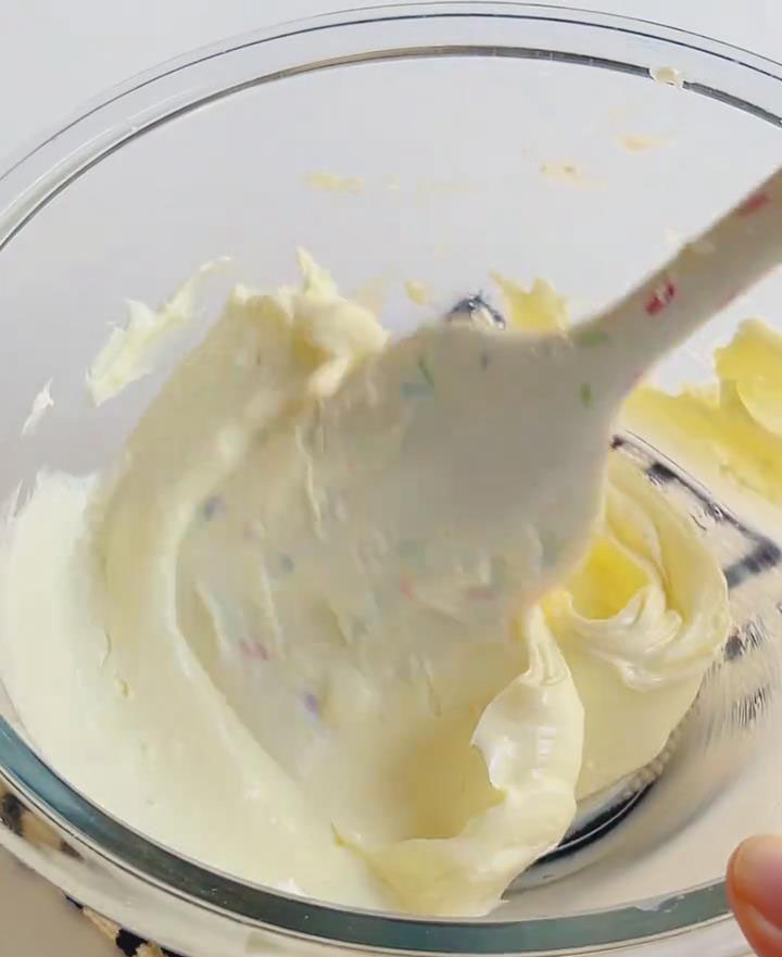 mix with a spatula until the cheese is smooth and free of lumps