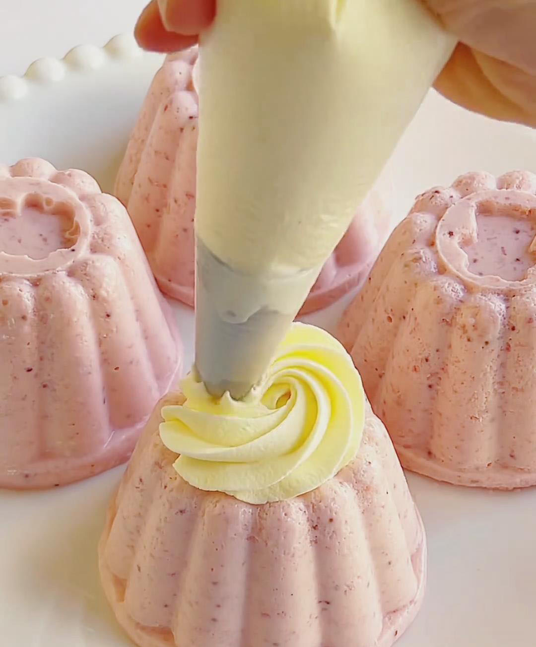 pipe or spoon it onto each panna cotta