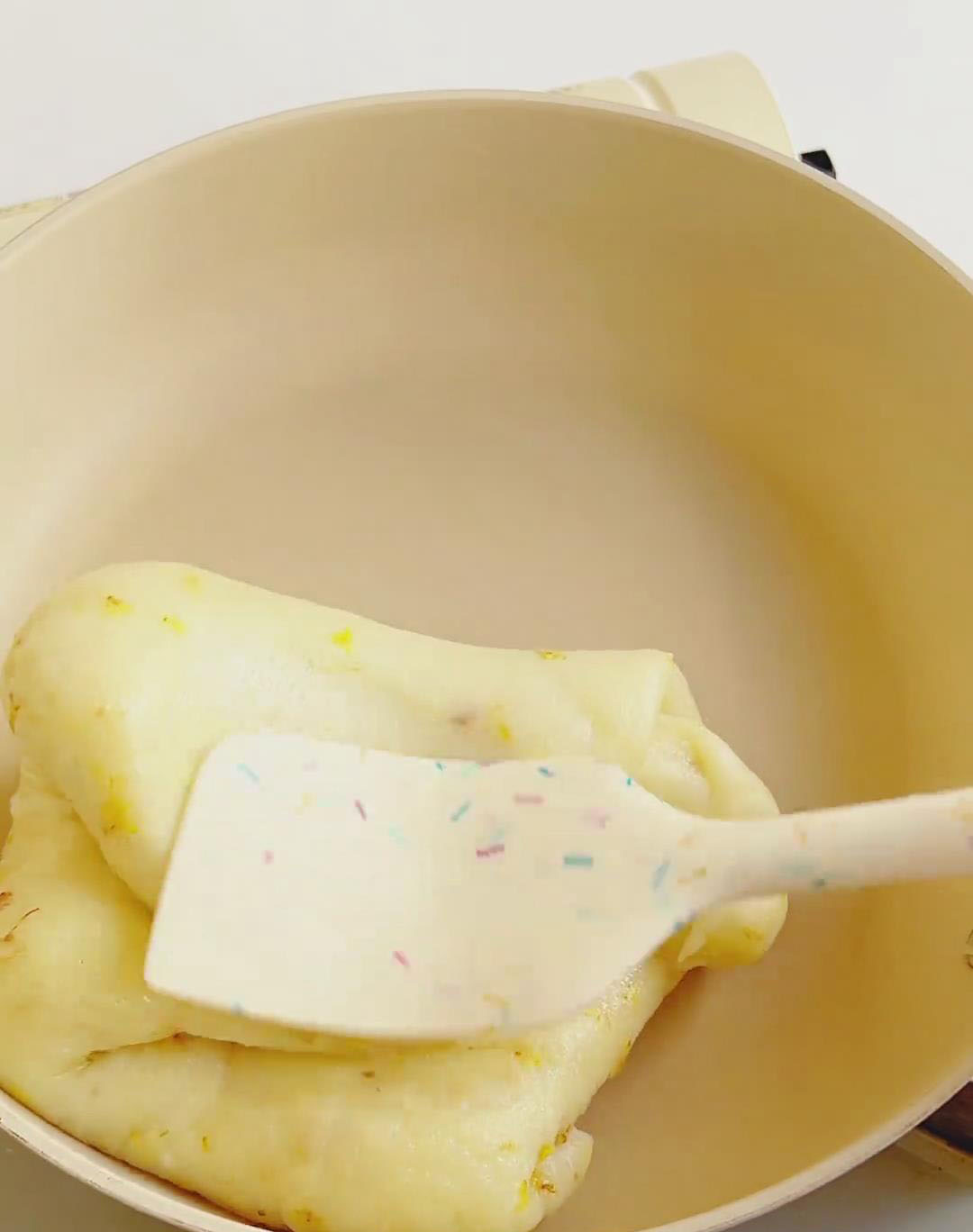 the batter thickens into clumps