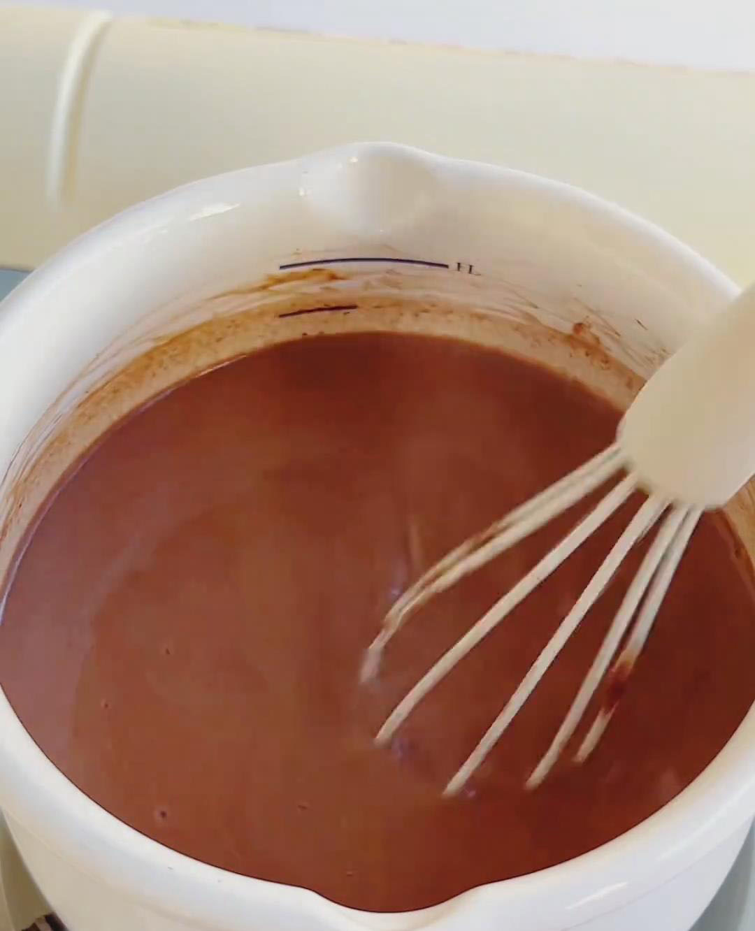 whisking constantly until fully melted and smooth