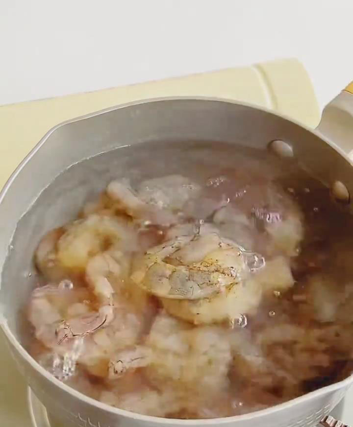 Blanch the Shrimp