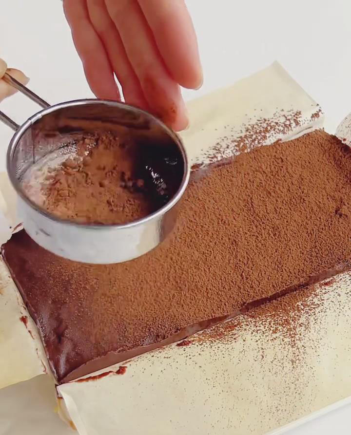 dust the top with cocoa powder