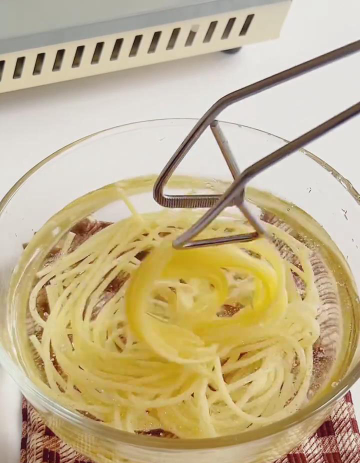 immediately rinse it with cold water