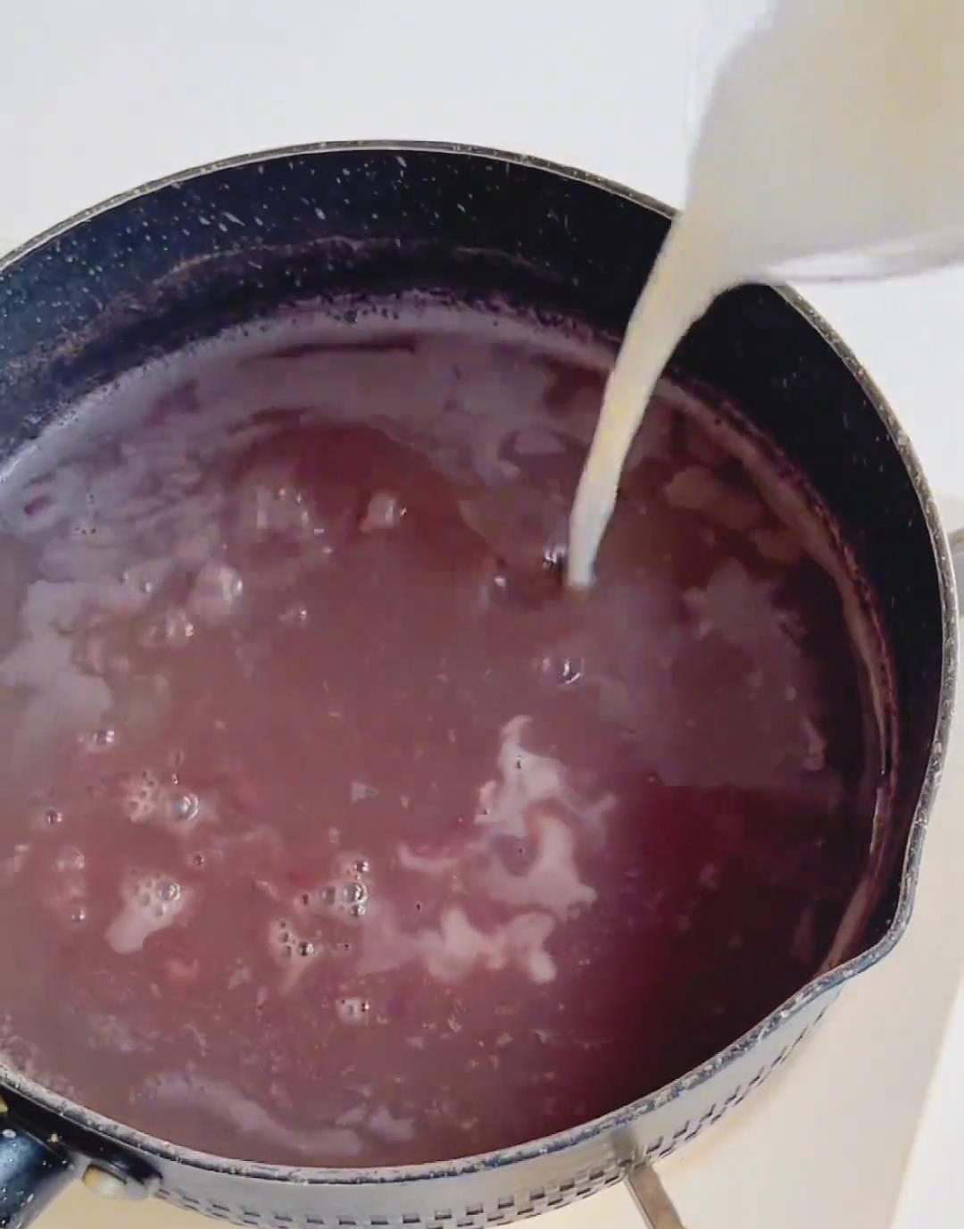 pour this into the beans