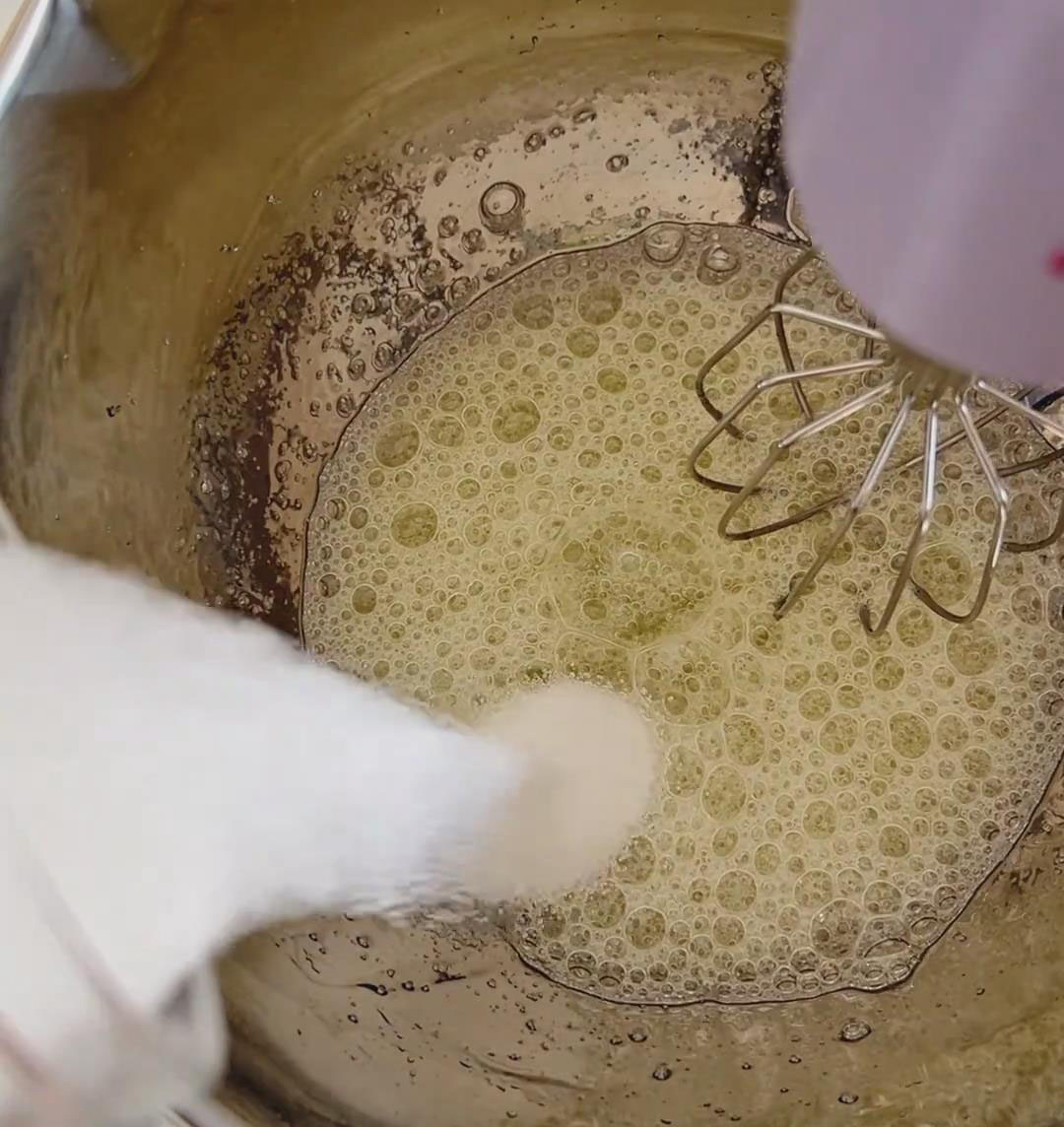 Add the fine granulated sugar