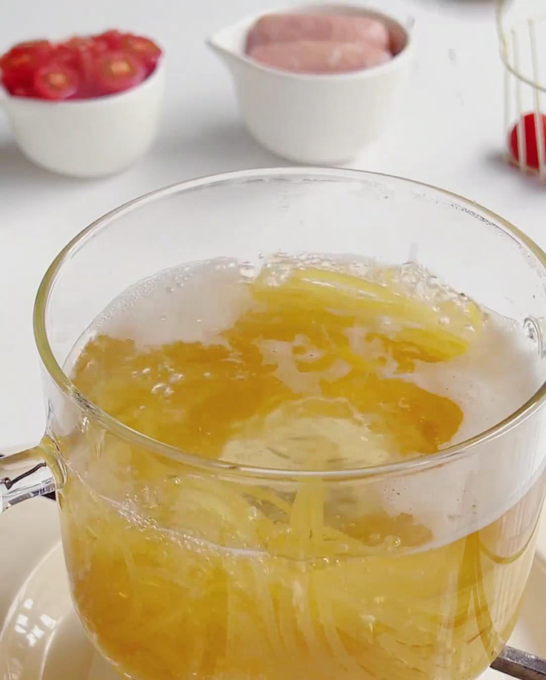 Add the pasta and stir gently to prevent sticking