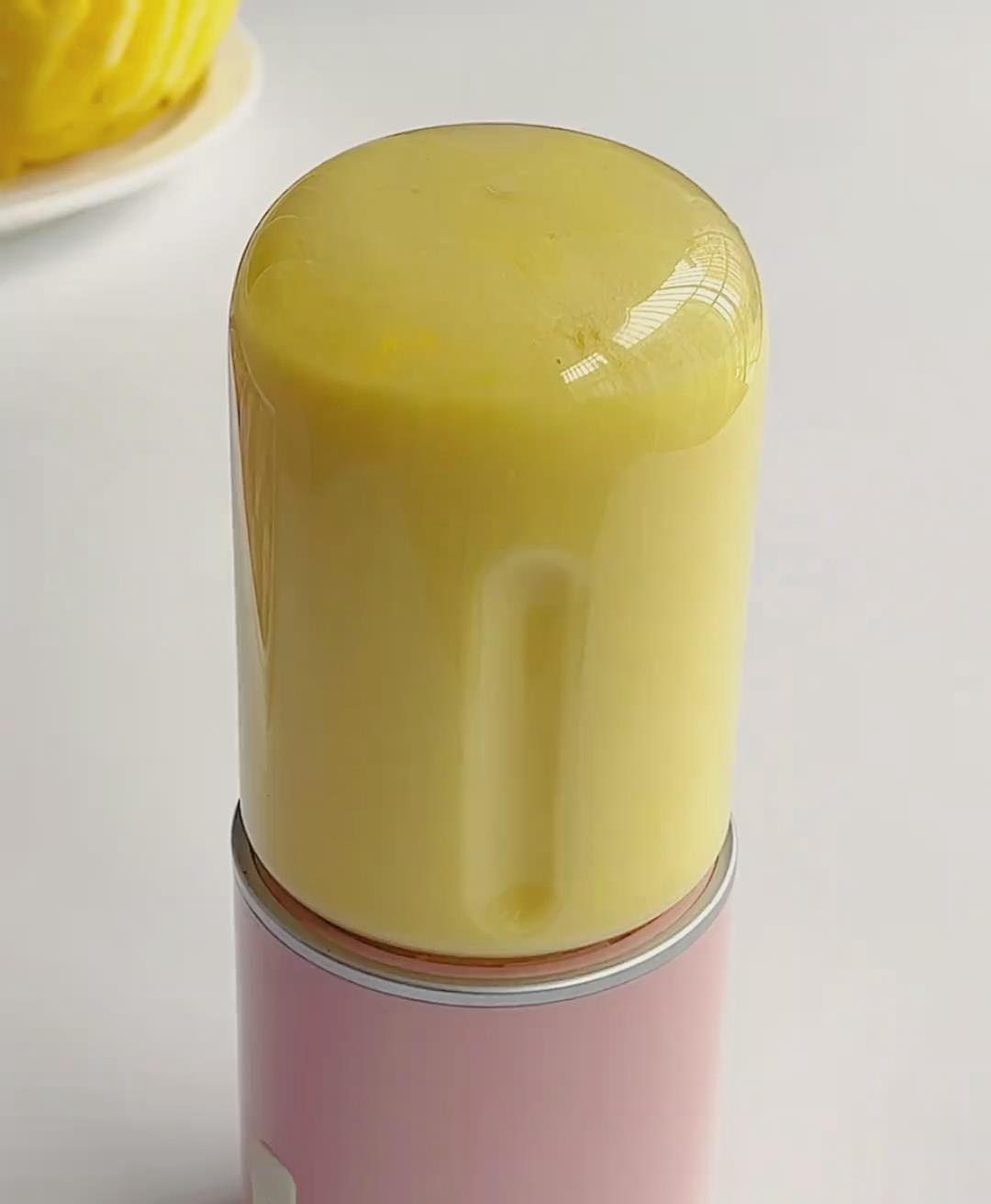 Blend the pineapple chunks to extract fresh pineapple juice