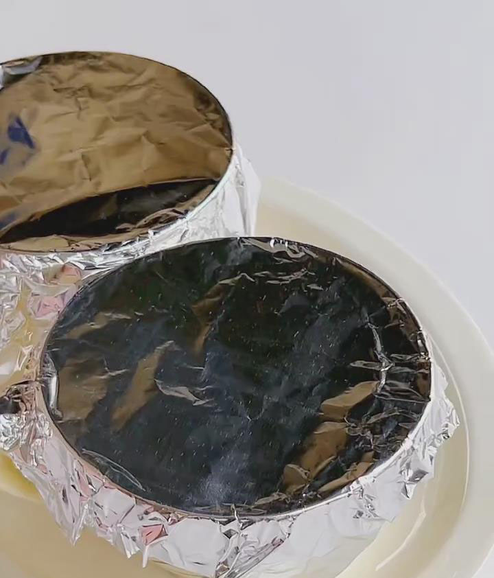 Cover the bowl with foil