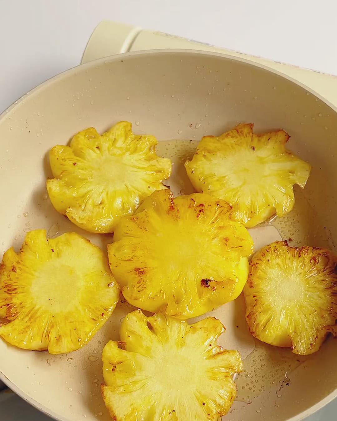 Pan sear Pineapple