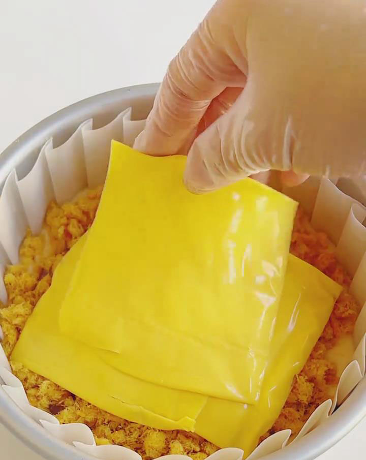 Place the cheese slices on top