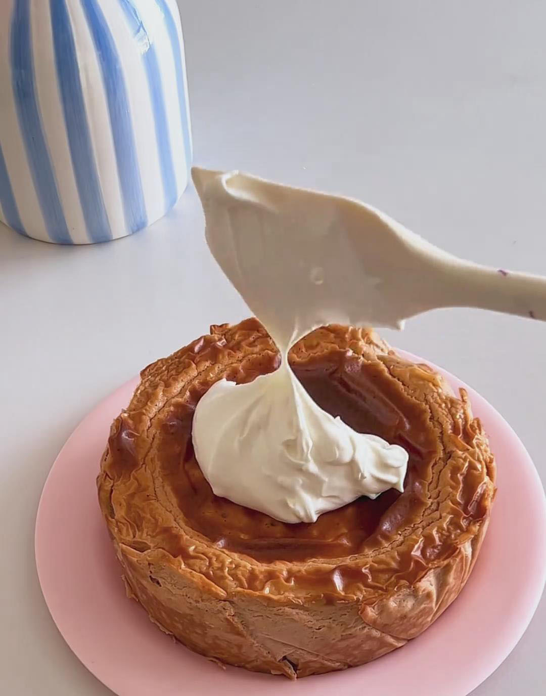 Spread the salty cream frosting