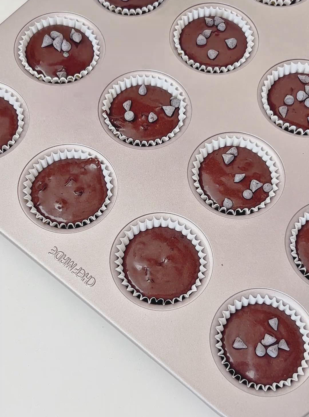 Top each with a few extra chocolate chips