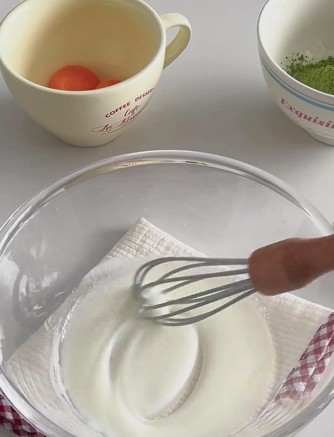 Whisk vigorously until the mixture is fully blended