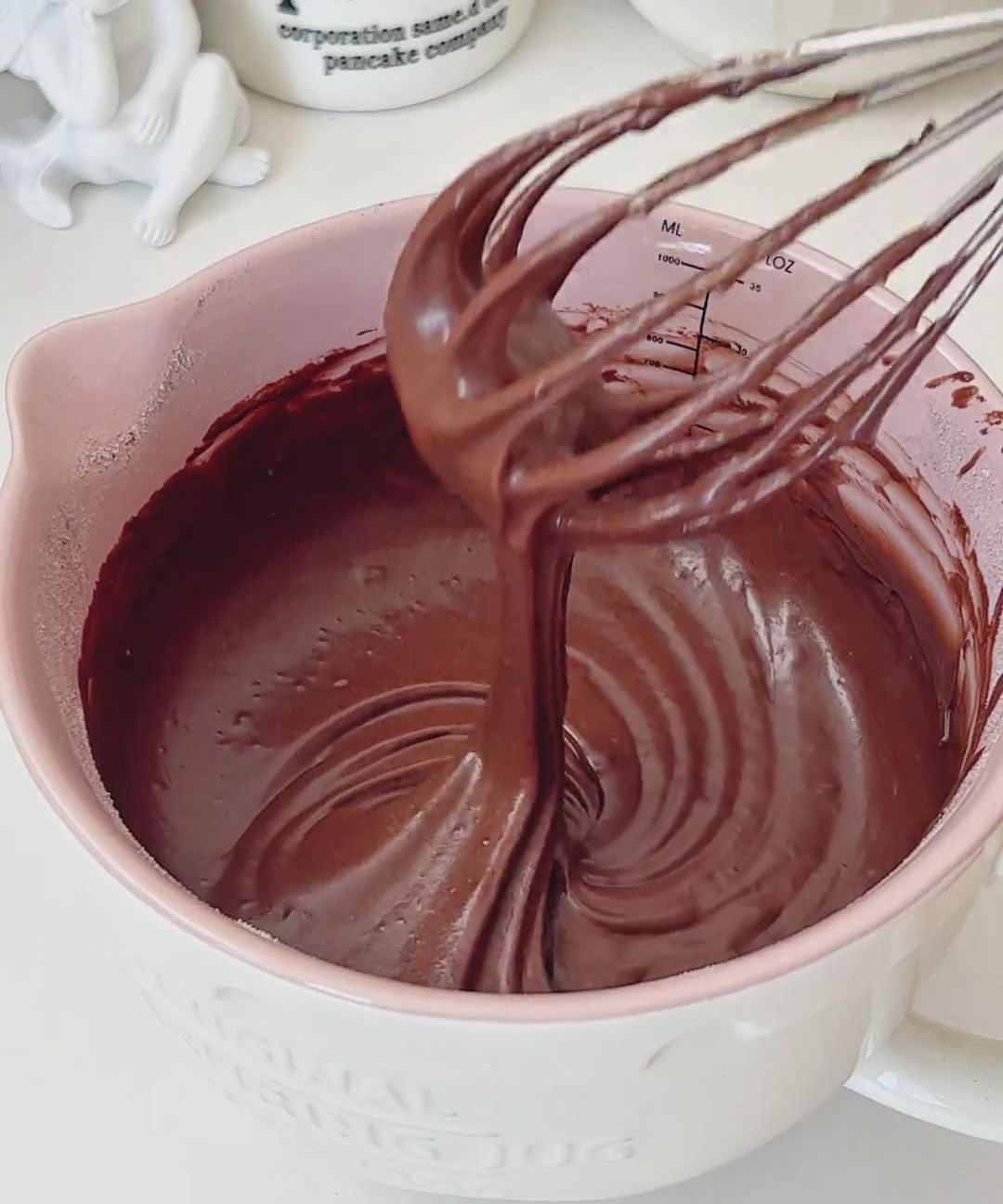 gently whisk until there’s no visible dry flour