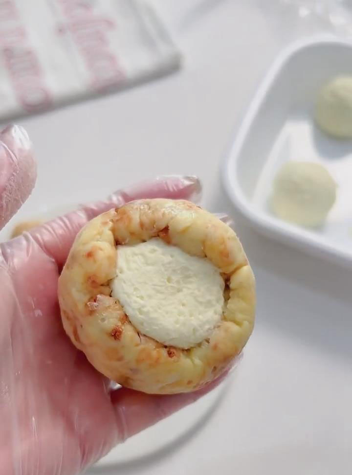 letting a bit of the filling peek out on top