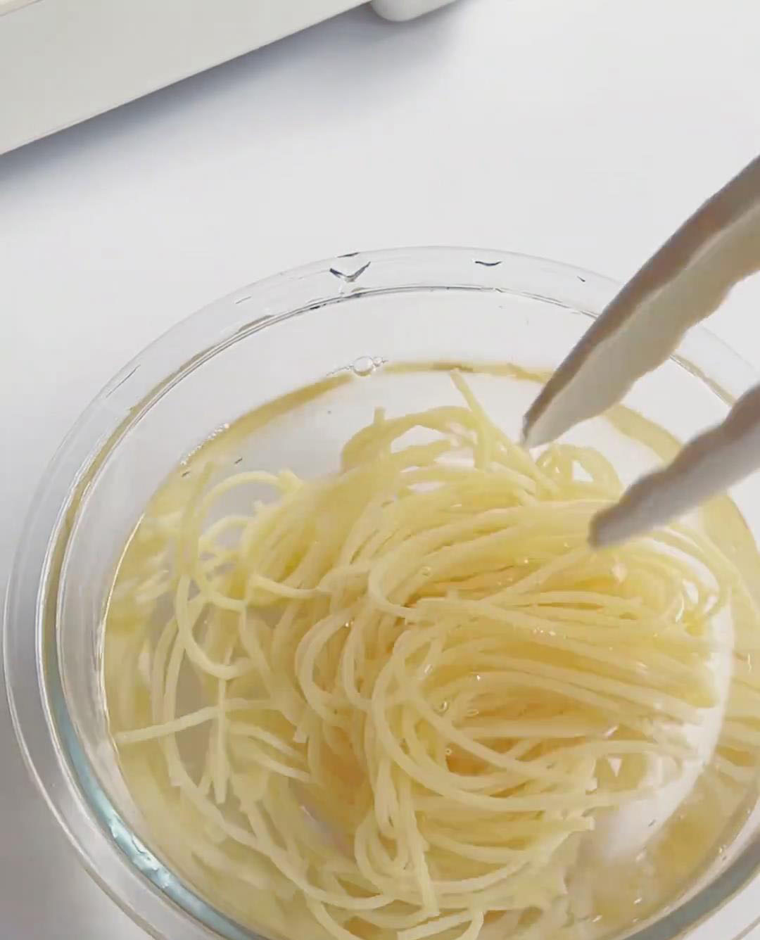 rinse briefly under cold water