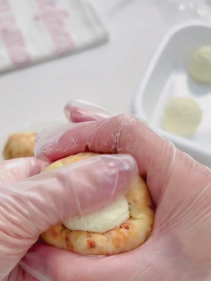 wrap the dough around it