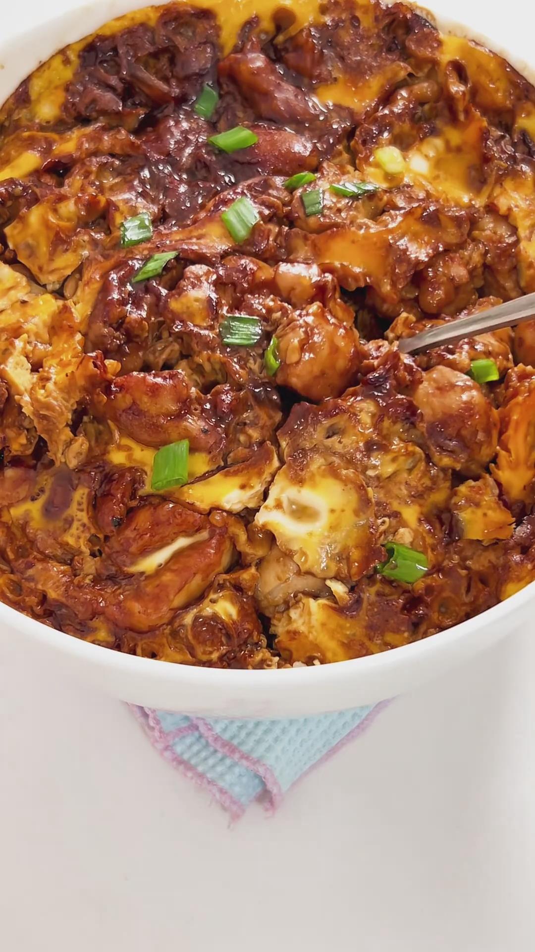 Easy One Pan Egg Chicken Rice — My Weeknight Favorite! (4)