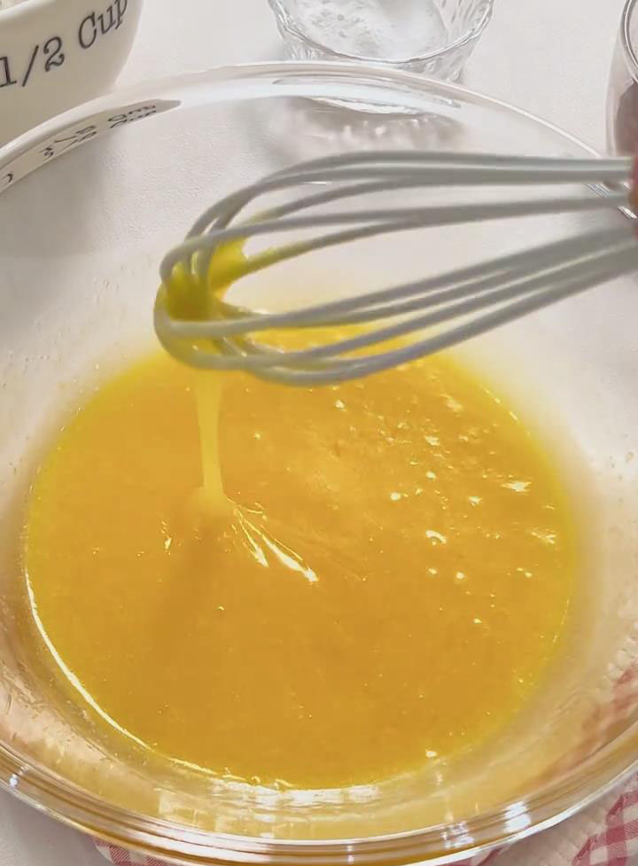Use a whisk to mix until completely combined into a smooth, liquid mixture