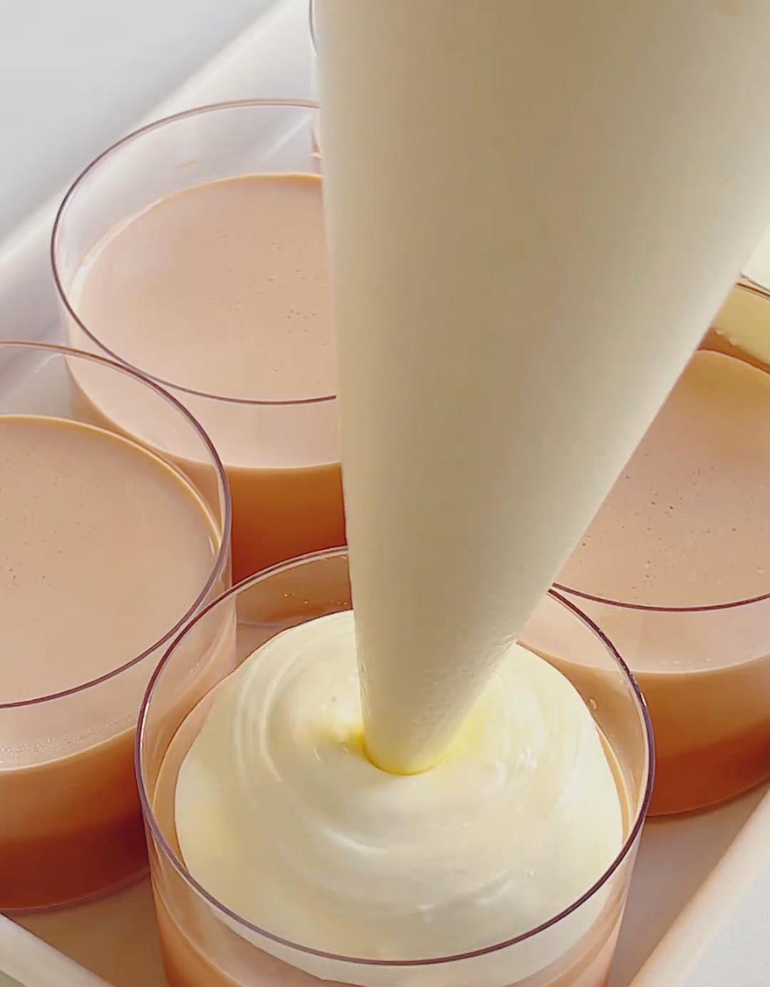 pipe the salty cream cheese topping